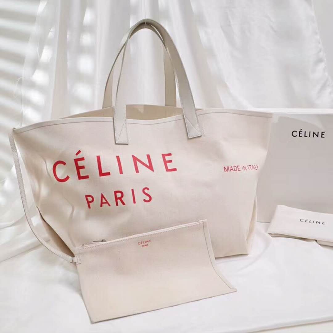 セリーヌコピー バッグ CELINE 2024新作 メイド・イン トート ミディアム テキスタイル 186352