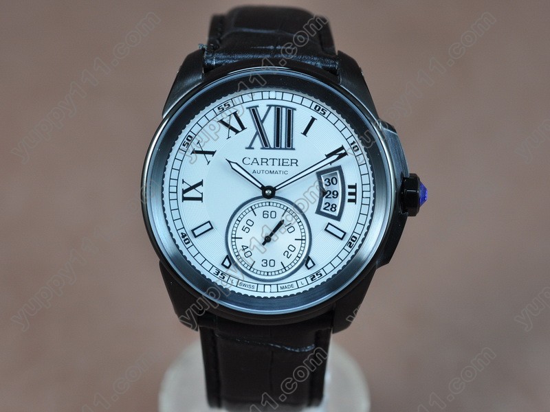 カルティエCartier alibre de cartier PVD/LE White Asia自動巻き