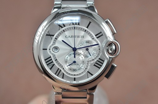 カルティエCartier Ballon Bleu de Cartier SS White Japan OS20クオーツストップウオッチ