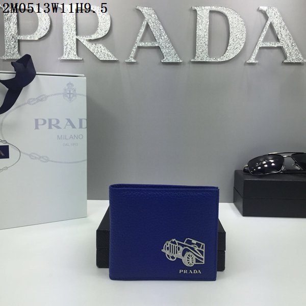 PRADA プラダコピー財布 2024春夏新作 高品質 メンズ 二つ折財布 2M0513-8