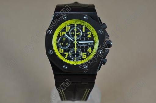 オーデマ・ピゲAudemars Piguet Bumble Bee Limited Ed PVD/LE Blk 7750 Sec@12自動巻き