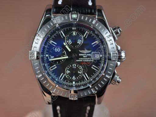 ブライトリングBreitling Chronomat Evolution V2 SS/RU Graphite Asia 7750自動巻き