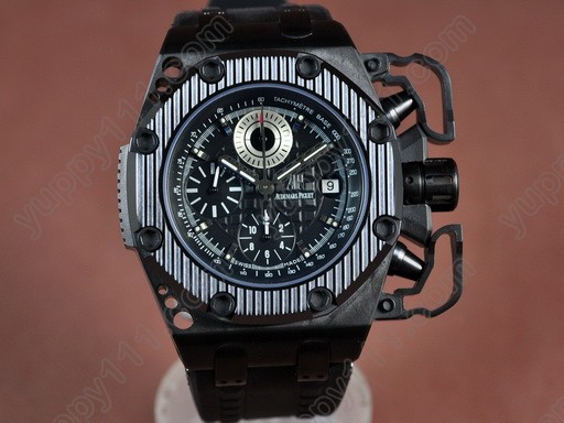 オーデマ・ピゲAudemars Piguet Royal Oak Survivor PVD/RU Black A-7750自動巻き