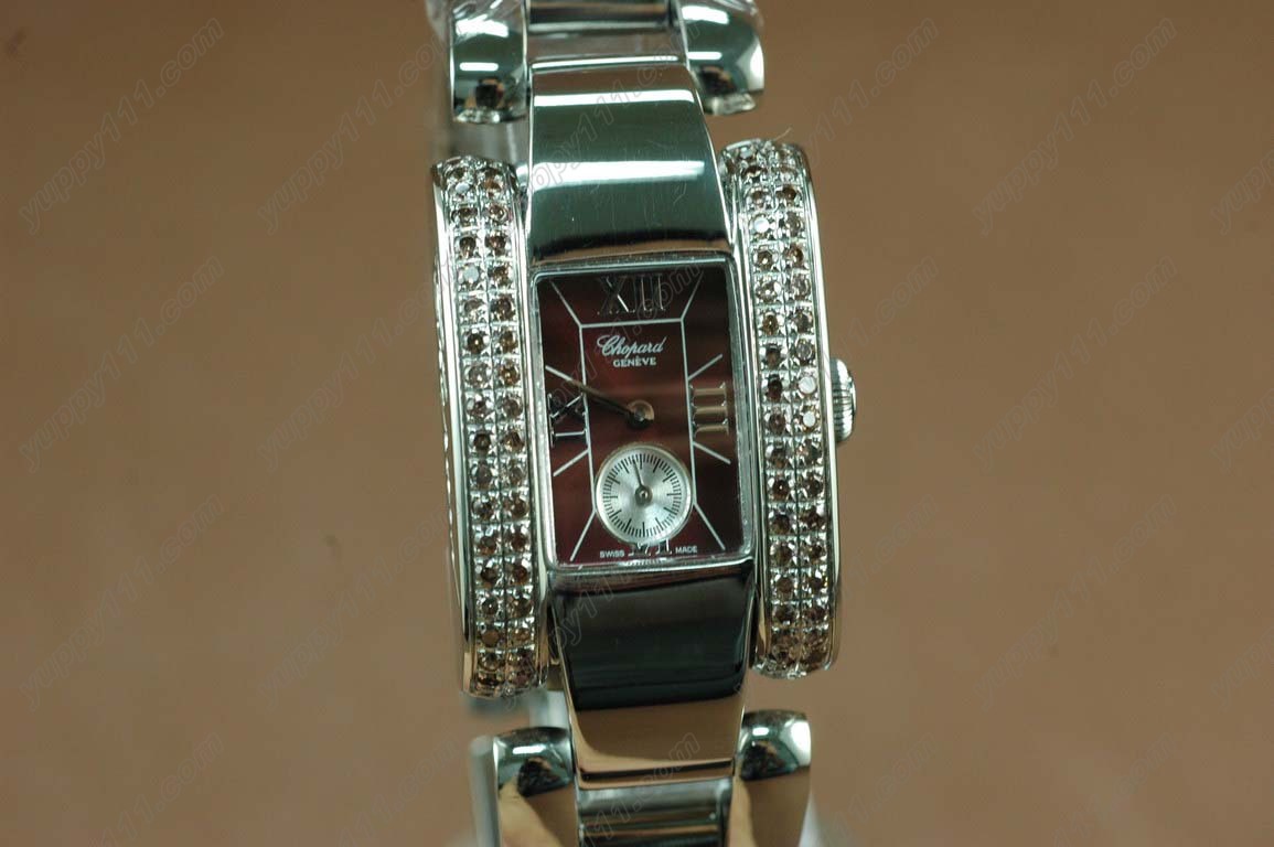 ショパール Chopard Watches Las Strada Ladies SS/2 Blk-Diam Brn Swiss Qtz c/w Box