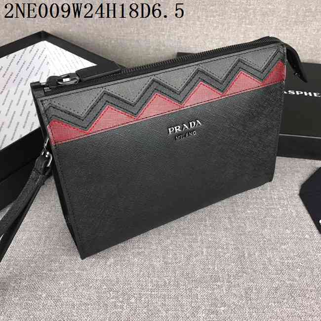 PRADA プラダコピー バッグ 2024新作 メンズ セカンドバッグ クラッチバッグ 2NE009-3