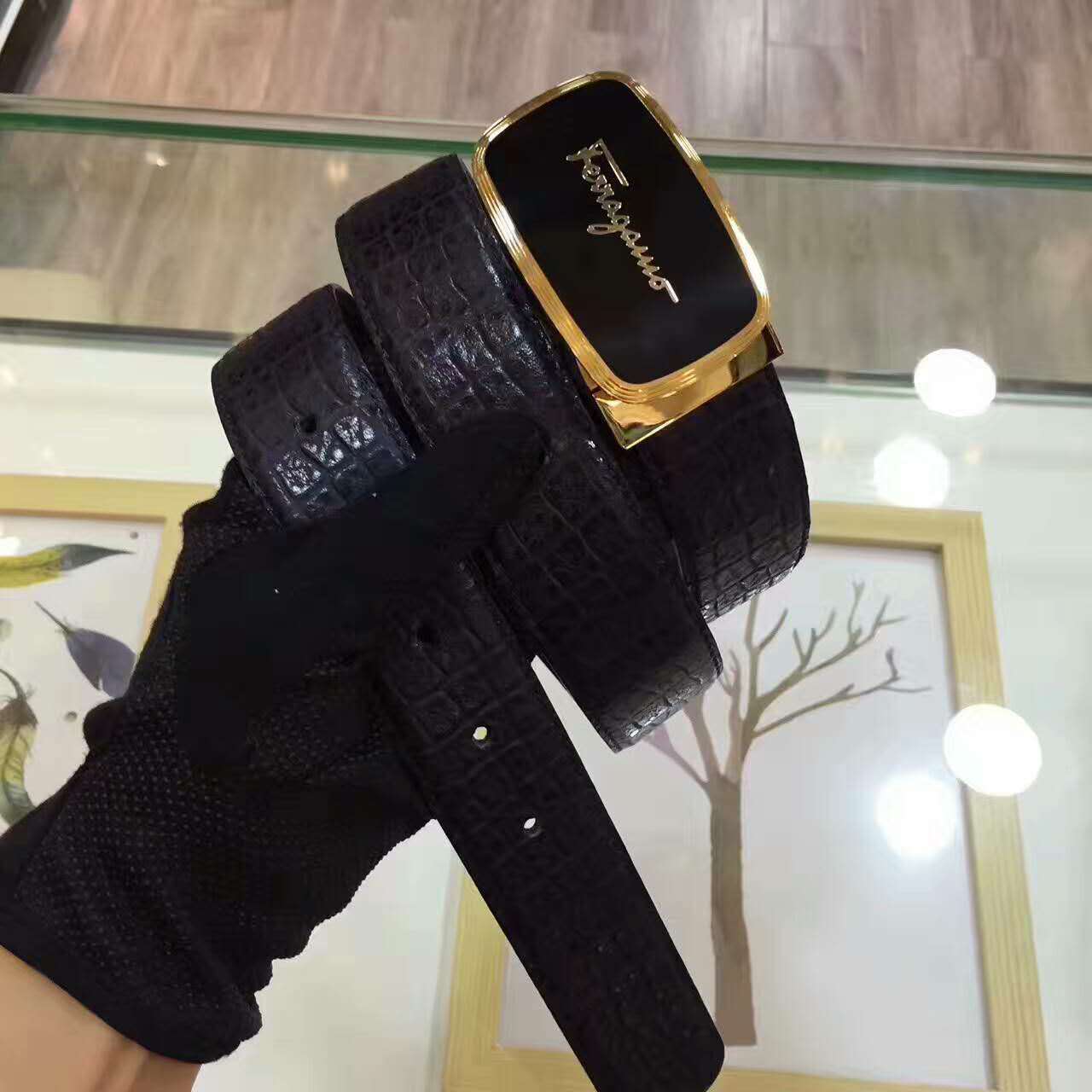 フェラガモコピー ベルト FERRAGAMO 2024最新作 メンズ レザー ベルト fgbelt170424-15