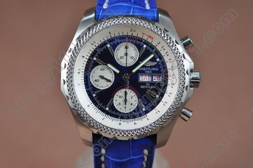 ブライトリングBreitling Bentley GT Brushed SS/LE Blue Asia 7750自動巻き