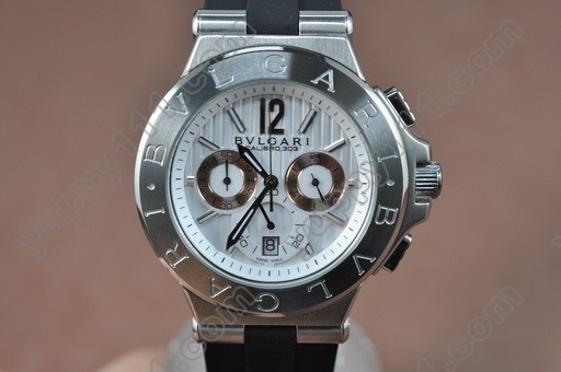 ブルガリBvlgari Diagono Aluminium Japan OS20クオーツストップウォッチ