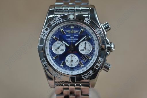 ブライトリングBreitling Chronomat B01 SS/SS Blue Sticks A-7750自動巻き