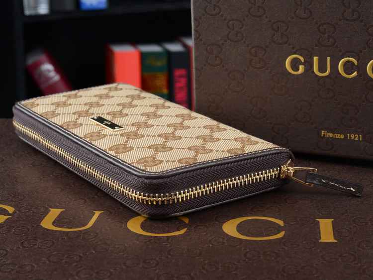 グッチコピー 財布 GUCCI 2014秋冬新作 GG柄 キャンバス 高品質 耐久性 男女兼用 ラウンドファスナー 長財布 225425