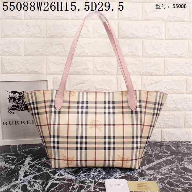 偽物バーバリー バッグ 2024新作BURBERRY レディース チェック ショッピングバッグ 55088-2