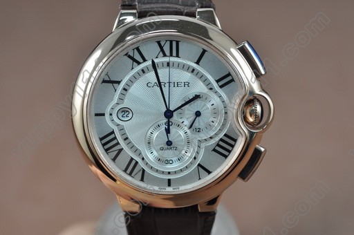 カルティエCartier Ballon Bleu de Cartier RG/White Japan OS20クオーツストップウオッチ