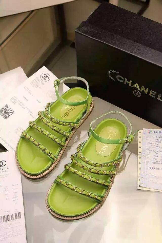 シャネルコピー 靴 2024春夏新作 CHANEL レディース サンダル フラットシューズ chshoes150608-4