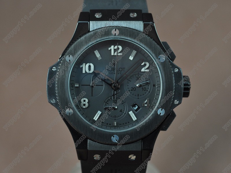 ウブロHublot Big Bang 44mm PVD/RU Black dial Asia自動巻き