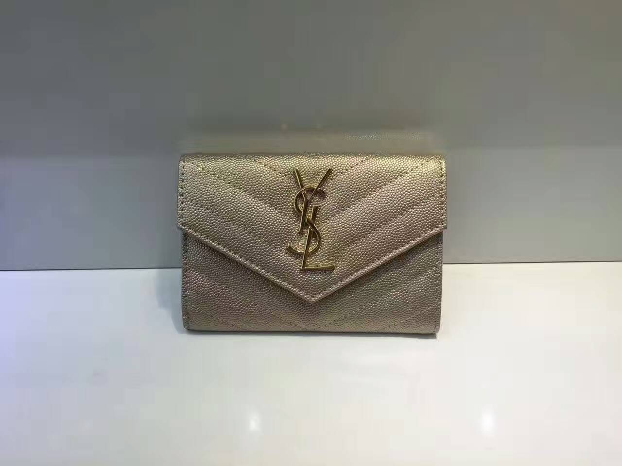 サンローランコピー 財布 2024新作 Yves Saint Laurent レディース フラップミニコンパクト財布 414403-4