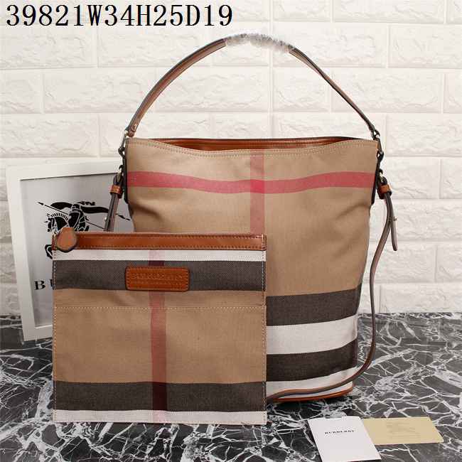 2024新作 バーバリーコピー バッグ BURBERRY レディース チェック バケツ型バッグ bur39821-2