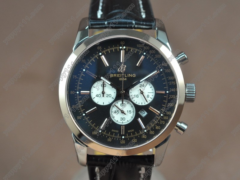 ブライトリングBreitling Transocean Chrono TT/LE Black dial Jap-OS20クォーツストップウォッチ