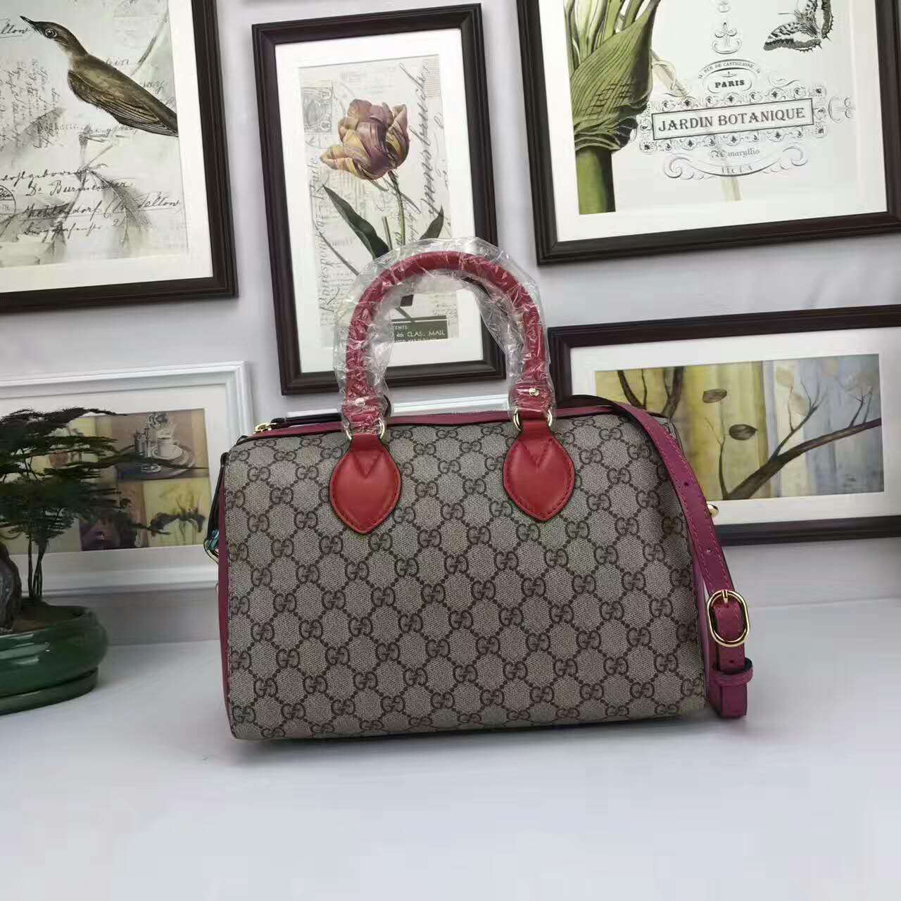 GUCCI グッチコピー バッグ GGスプリーム キャンバス トップハンドルバッグ 409529-19