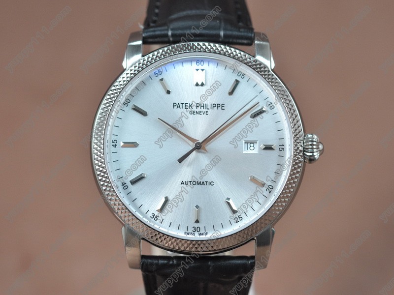 Patek Philippe Watches Calastrava SS/LE Silver White dial A-2824-2 Auto