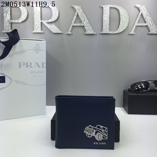 PRADA プラダコピー財布 2024春夏新作 高品質 メンズ 二つ折財布 2M0513-10