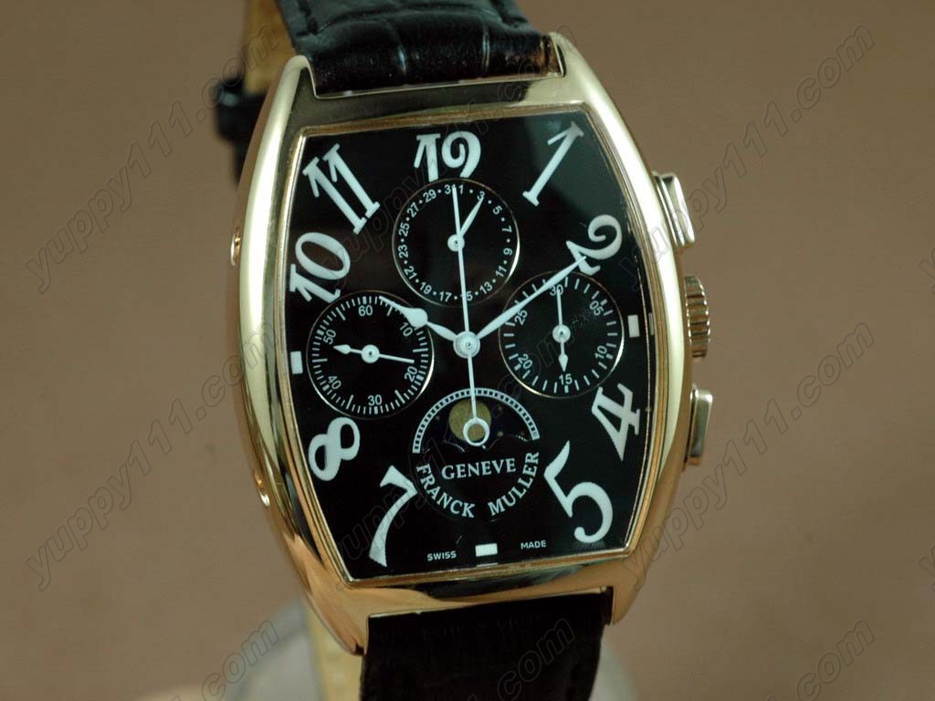 フランクミュラーFranck Muller Watches Casablanca Complications RG/LE Black Handwind ChronosLemania手巻き