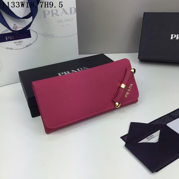 プラダコピー PRADA 2024春夏新作 レディース おリボン付き 長財布 二つ折り長財布 1M1133-4