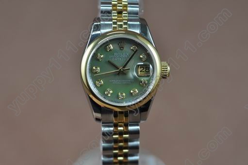 ロレックスRolex Datejust Ladies TT Swiss Eta 2671-2自動巻き