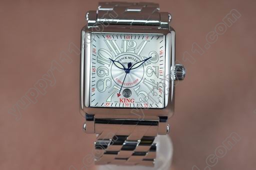 フランクミューラーFranck Muller King Cortez 10000 Auto SS/SS Wht Swiss Eta 2824-2自動巻き