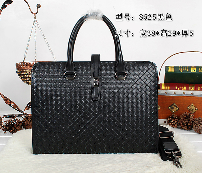 2014春夏新作 ボッテガヴェネタバッグ コピー BOTTEGA VENETA ブラック メンズ 人気 ビジネス ブリーフケース 8525