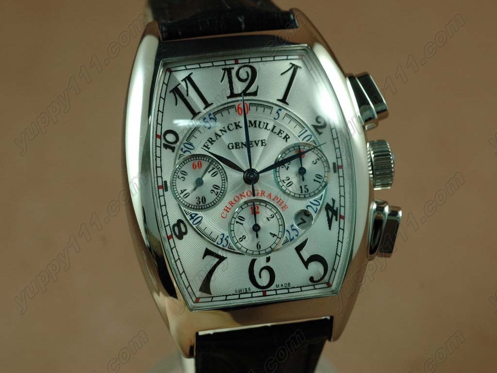 フランクミュラーFranck Muller Casablanca Chronographe SS/LE White A-7750時計