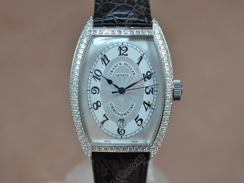 フランクミューラーFranck Muller Casablanca SS/LE/Diam White Swiss Eta 2824-2自動巻き