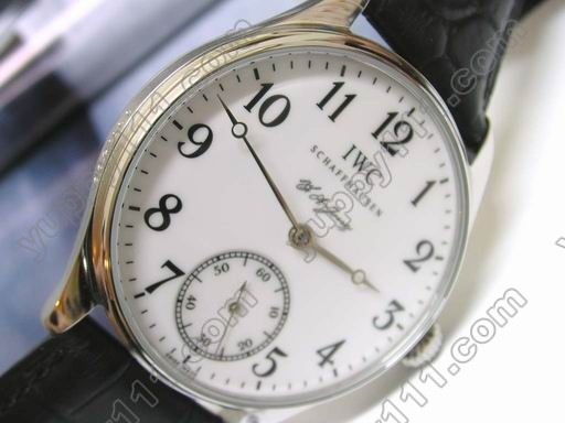 IWC F A Jones SS White/Black Num Decorated手巻き