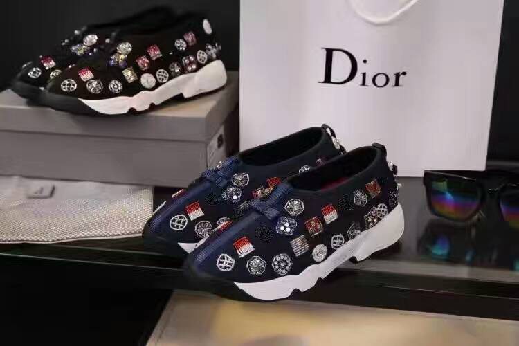 ディオールコピー 靴 DIOR 2024秋冬新作 レディース カジュアル おしゃれ刺繍 スニーカー drshoes161031-7