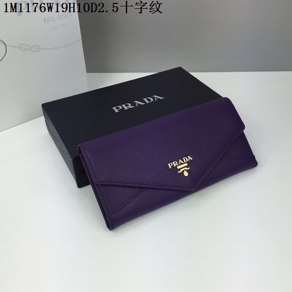 プラダコピー 財布 PRADA 2024春夏新作 人気 レディース 封筒型 二つ折長財布 1M1176-1