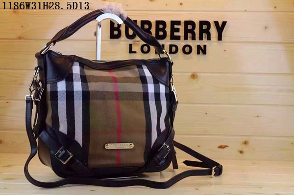 バーバリーコピー バッグ BURBERRY 2024春夏新作 レディース チェック柄 2WAY ショルダーバッグ 1186-2