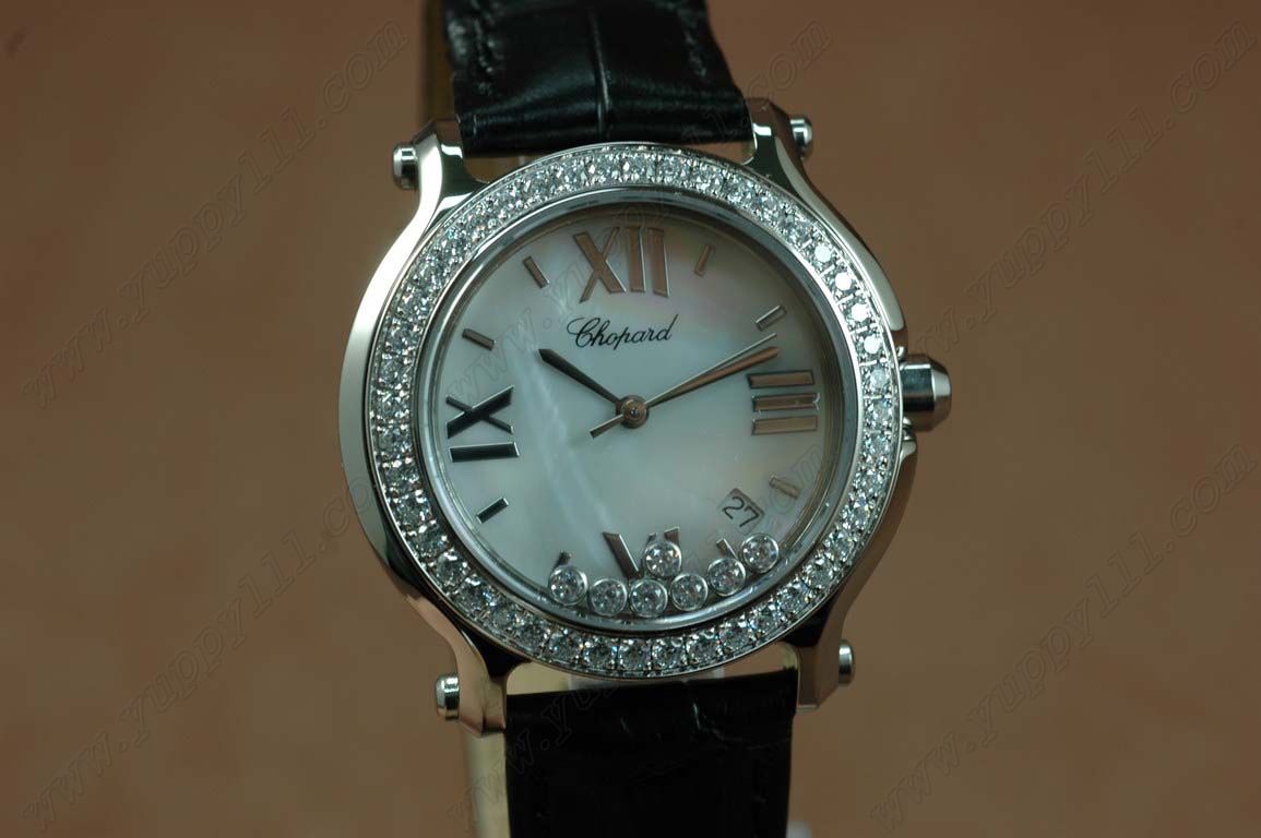 ショパール Chopard Watches Happy Sun V2 Ladies SS Diamonds Feature MOP White Quartz