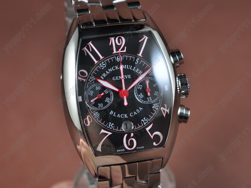 フランクミュラー Franck Muller Casablanca Chrono SS/SSBlack A-7750 腕時計