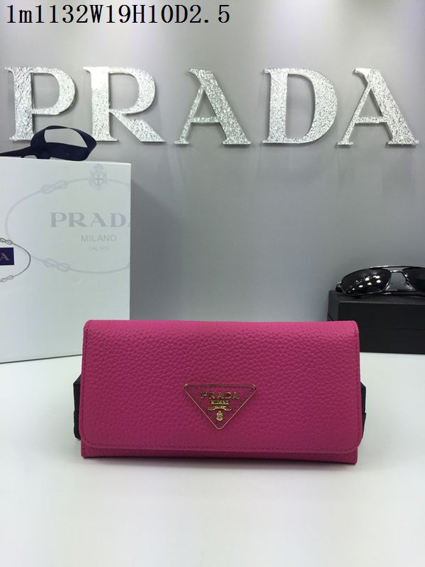 プラダコピー PRADA 2024春夏新作 上質で 魅力 レディース 二つ折り長財布 1M1132-50