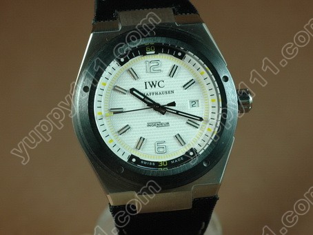 IWC Watches 2007 Ingenuier SS/NY White Asian 2824-2自動巻き