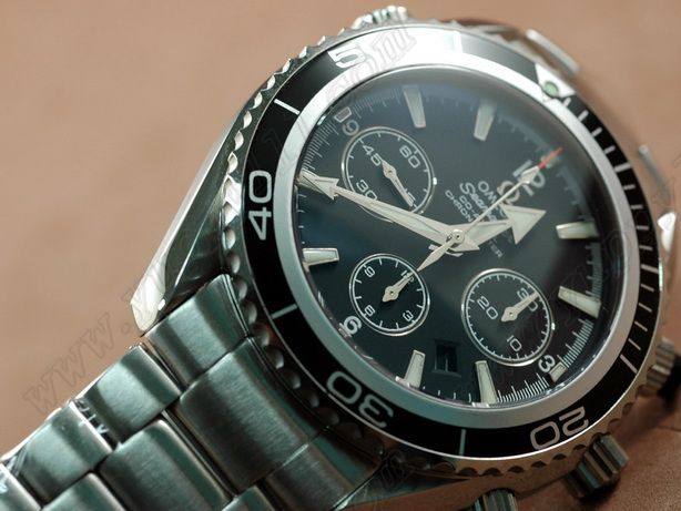 オメガOmega Planet Ocean 45.5mm Chrono Black自動巻き