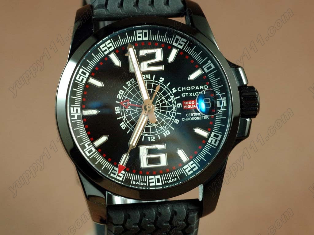 ショパールChopard Mile Milgia GT GMT PVD/LE Black A23J自動卷