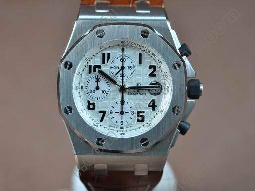 オーデマ･ピゲAudemars Piguet Royal Oak Chronograph SS/LE Safari Wht A-7750自動巻き