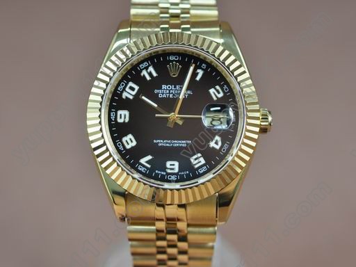 ロレックスDatejust Men YG Swiss Eta 2836-2自動巻き