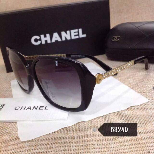 シャネルコピー サングラス 2024春夏新作 CHANEL レディース UVカット ビッグフレーム 眼鏡 chglass150518-4