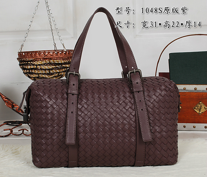 ボッテガヴェネタコピー バッグ 2014春夏新作 BOTTEGA VENETA ブラウン original leather 手提げ/ショルダーバッグ 1048S-3