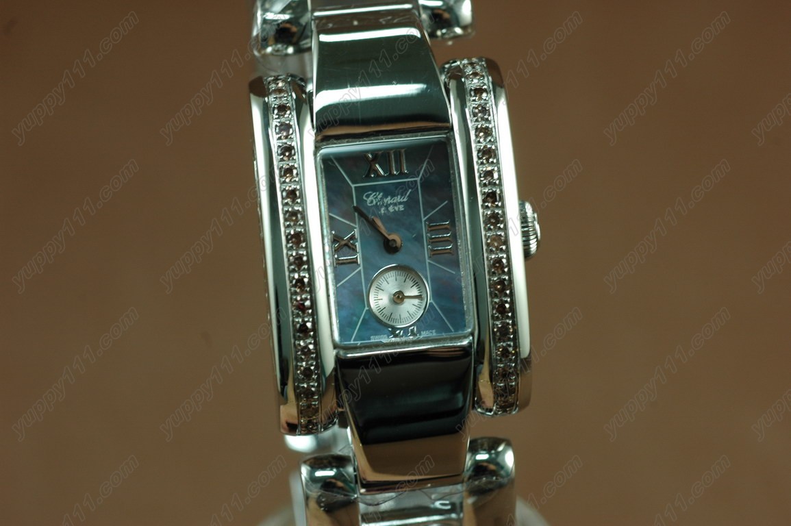 ショパールChopard Las Strada Ladies SS/Brn-Diam Blue Swiss Qtz脕時計 c/w Box