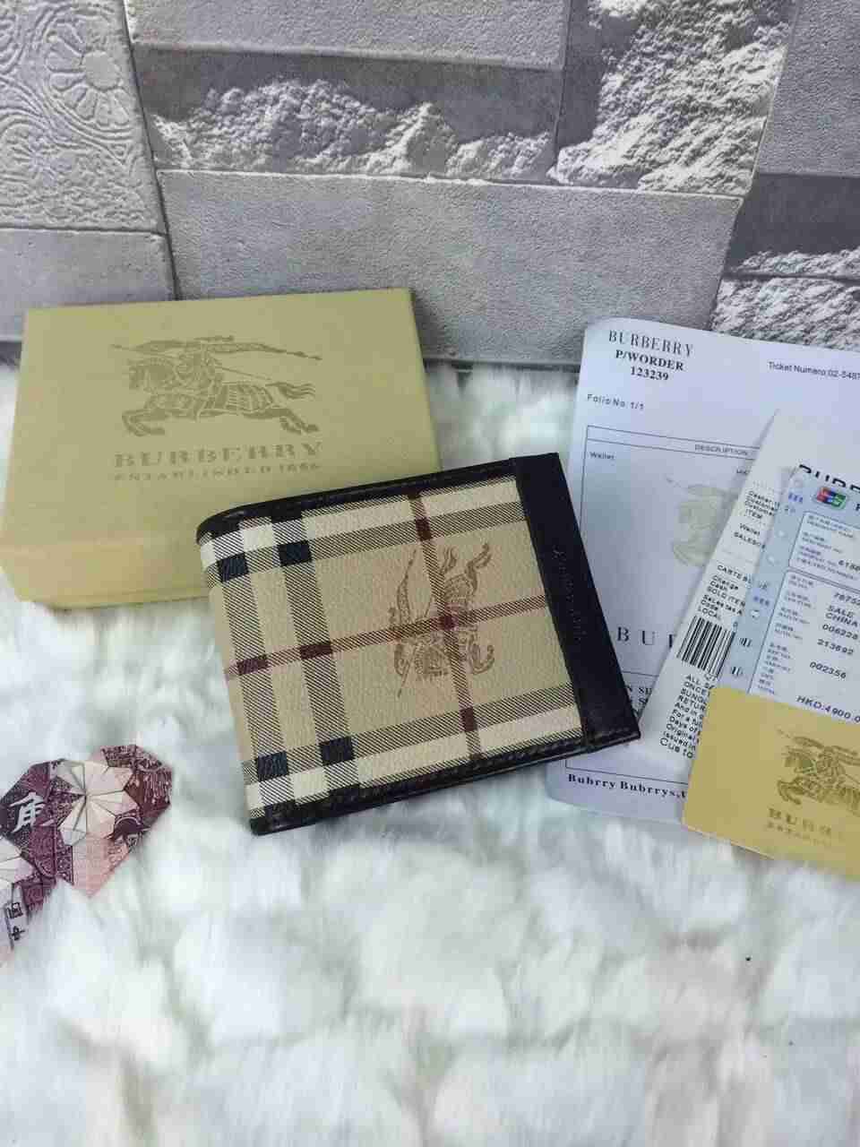 バーバリーコピー 財布 BURBERRY 2024春夏新作 メンズ 二つ折り財布 コインケース burwallet160811-7