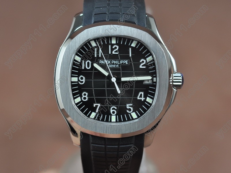 パテックフィリップPatek Philippe Aquanaut Jumbo SS/RU Black Swiss Eta 2824-2自動巻き