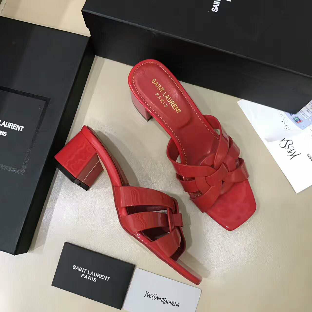 イヴサンローランコピー 靴 2024新作 Yves Saint Laurent レディース 美脚パンプス ローヒール yslx1772924-11
