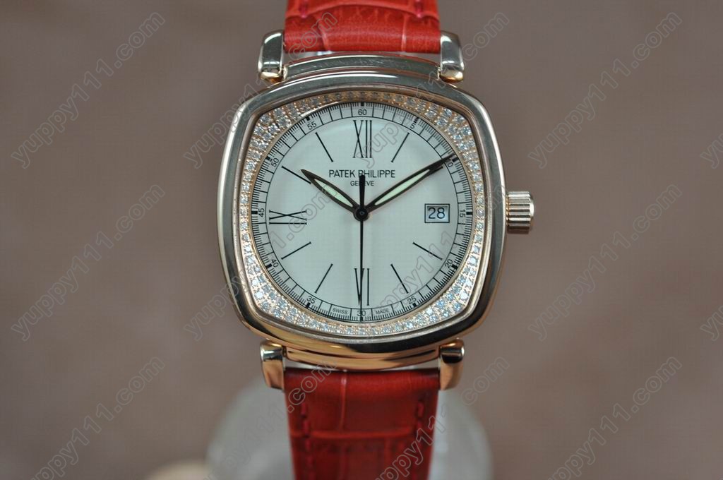 パテックフィリップPatek Philippe Ladies RG/LE White Swiss Quartz Movtクオーツ